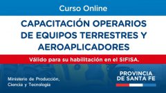 Curso operarios de equipos terrestres y aeroaplicadores