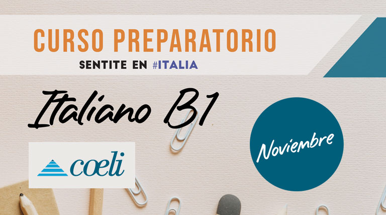 Cursos introductorios de italiano para matriculados en COELI