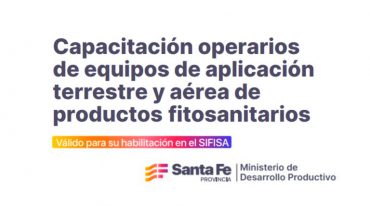 Curso operarios equipos pulverizadores terrestres y aéreos