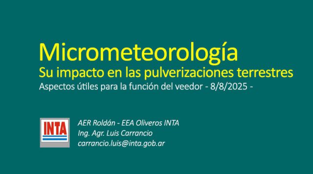 3er Encuentro Periurbanos Roldán Micrometeorología