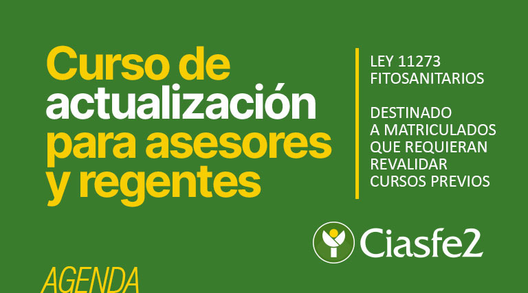 Curso de actualización en fitosanitarios