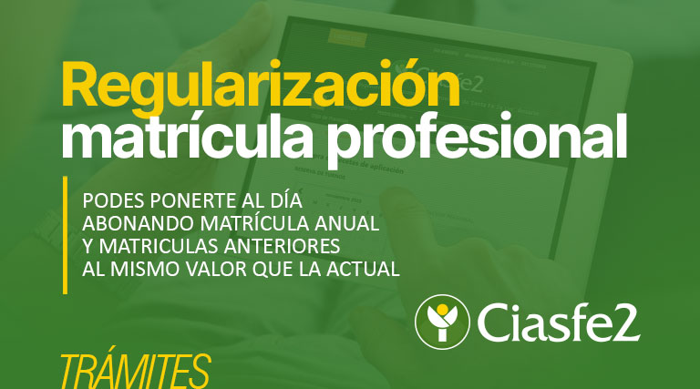 Regularización matrícula profesional